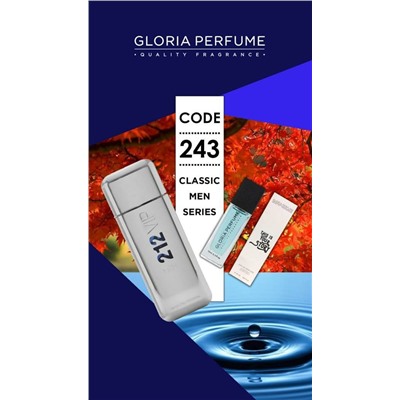 Мини-парфюм 15 мл Gloria Perfume №243 (Carolina Herrera 212 Vip)