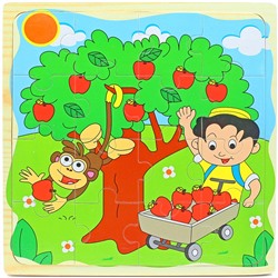 Пазлы Как растёт яблоко