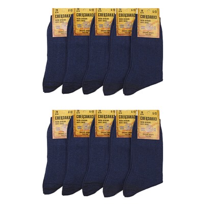 G13-2 носки мужские, темно-синие (10шт)