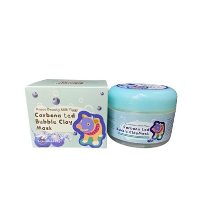 Маска для лица с экстрактом черники Kroos Beauty Carbonated Bubble Clay Mask 100гр