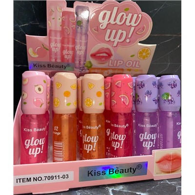 Проявляющийся блеск для губ Kiss Beauty Glow Up! (ряд 6шт)