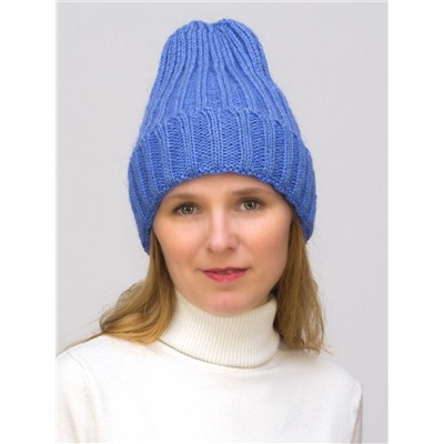 Комплект зимний женский шапка+снуд Жизель (Цвет лавандовый), размер 56-58, шерсть 50%, мохер 30%
