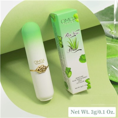 Бальзам для губ с экстрактом Алое OMGA Aloe Vera Kiss