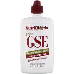 NutriBiotic, Веганский экстракт семян грейпфрута GSE, жидкий концентрат, 118 мл (4 жидкие унции)