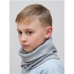 Снуд воротник хлопковый для мальчика (Цвет светло-серый),  Один размер,  хлопок 95%