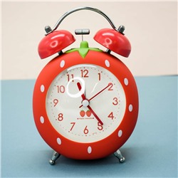 Часы-будильник «Strawberry», red