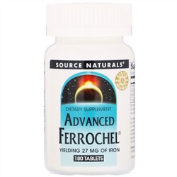 Source Naturals, Advanced Ferrochel, 180 таблеток