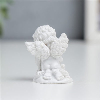 Сувенир полистоун "Белоснежный ангел со звёздочками" МИКС 4х3х2,5 см