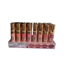 Матовые жидкие помады для губ Miss Royal Matte Magnetic Color (ряд 12шт)