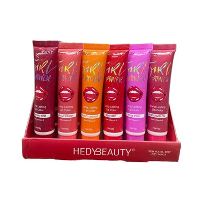 Тинт для губ Hedy Beauty Lip Tint Girl Power (ряд 6шт)