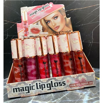 Блеск для губ Kiss Beauty Magic LipGloss (ряд 6шт)