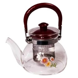 Чайник заварочный стеклянный с фильтром Tea and coffee Pot 850мл