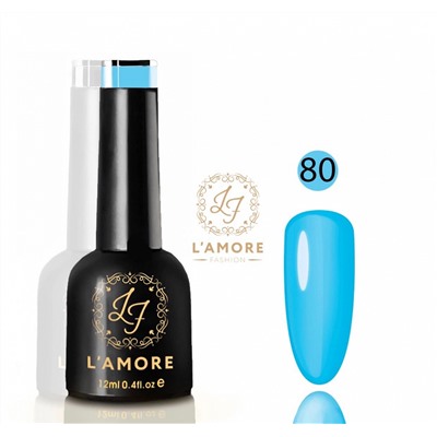 Гель лак для ногтей Luxury L’AMORE FASHION 12мл тон 80