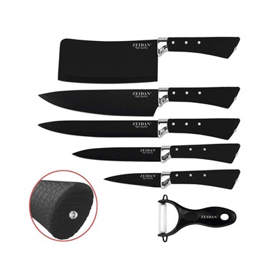 Набор ножей 6 предметов с антибактериальным покрытием Z-3002