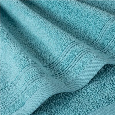 Махровое полотенце "Шале"-аквамарин 70*130 см. хлопок 100%