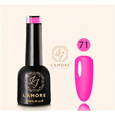 Гель лак для ногтей Luxury L’AMORE FASHION 12мл тон 71