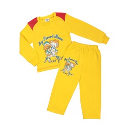 640033-1 пижама для девочек, желтая