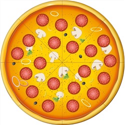 Обучение счету "Пицца"
