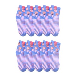 290-5 носки женские 37-41 (10шт), розово-голубые