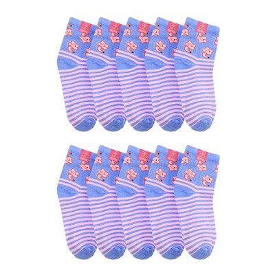 290-5 носки женские 37-41 (10шт), розово-голубые