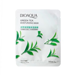 BIOAQUA, Увлажняющая тканевая маска для лица с экстрактом Зелёного Чая Green Tea Moisturizing Mask, 25г