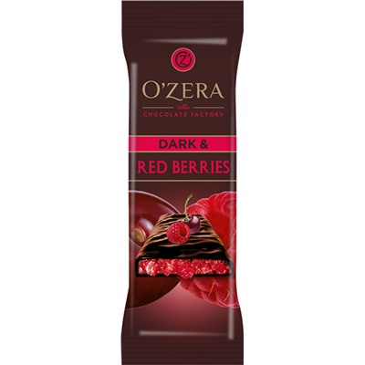 «OZera», шоколад горький Dark & Red berries, 40г