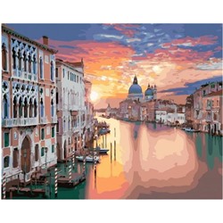 Картина по номерам GX 30683 Закат в Венеции 40*50