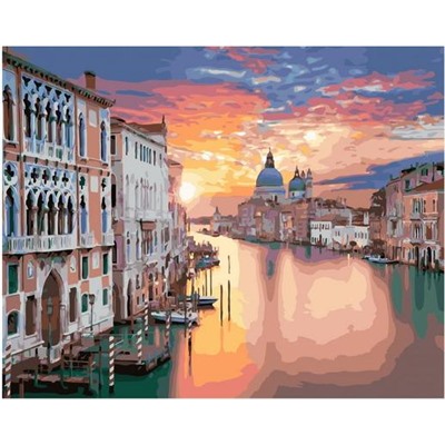 Картина по номерам GX 30683 Закат в Венеции 40*50