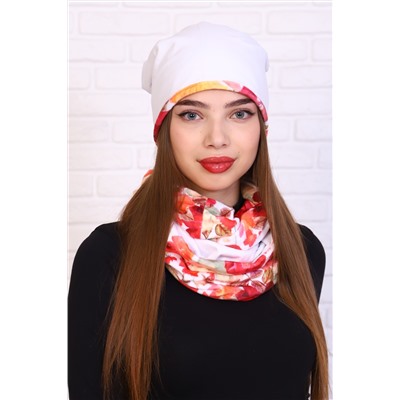 Комплект шапка и шарф-снуд 36124