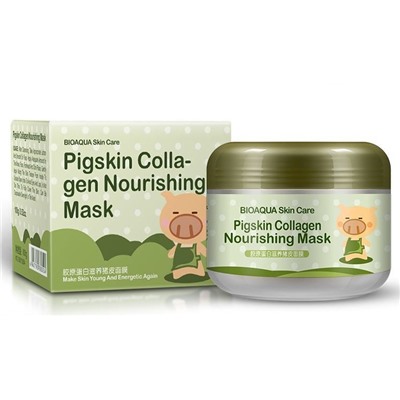 BIOAQUA Коллагеновая питательная маска для лица Pigskin Collagen Nourishing Mask , 100 гр.