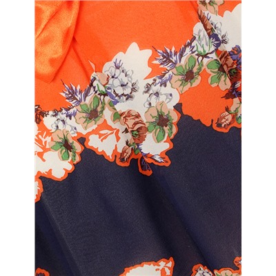 610-2 платье женское, оранжевое
