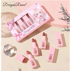 Набор из пяти матовых помад Dragon Ranee Lipstick 5шт