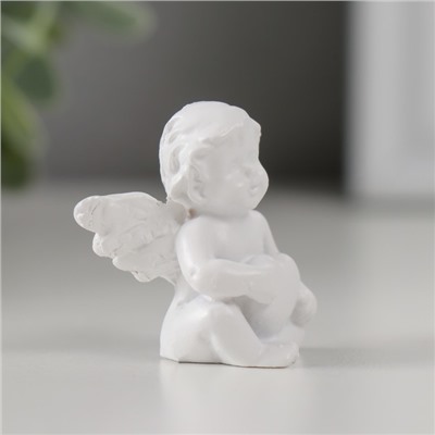 Сувенир полистоун "Белоснежный малыш-ангелок" МИКС 2,5х2,5х3,5 см