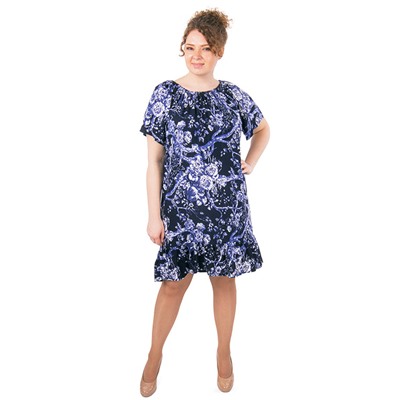 B1227-51-2 платье женское, синее