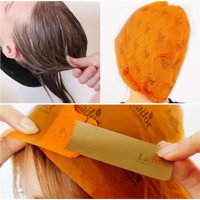 Набор масок-шапочек для волос с яблочным уксусом LADOR, 30 мл*5 шт