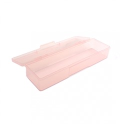 TNL Пластиковый контейнер прямоугольный - прозрачно-розовый