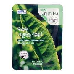 Маска с экстрактом зеленого чая Fresh 3W Clinic, Корея, 23 г